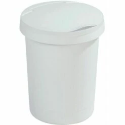 SUNWARE Poubelle 10L Avec Couvercle Twinga Blanc - Blanc