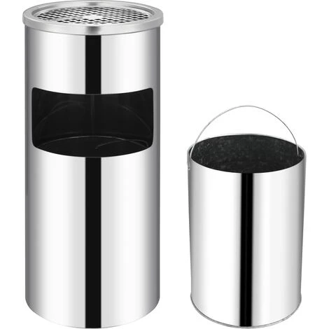 TRUE DEAL Poubelle à Cendrier Murale Acier Inoxydable 26 L – Image 3