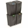 Prosperplast Lot De 4 Cubes De Recyclage 140 L Sortibox En Plastique Gris 4 X 35 L - Gris