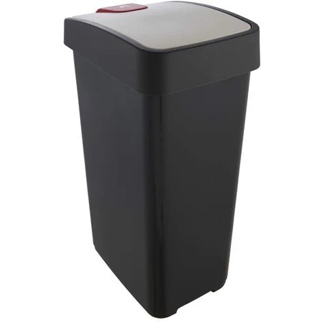 KEEEPER Poubelle Premium Avec Couvercle, Soft Touch, 45 L, Magne, Magne, Gris Graphite – Image 2