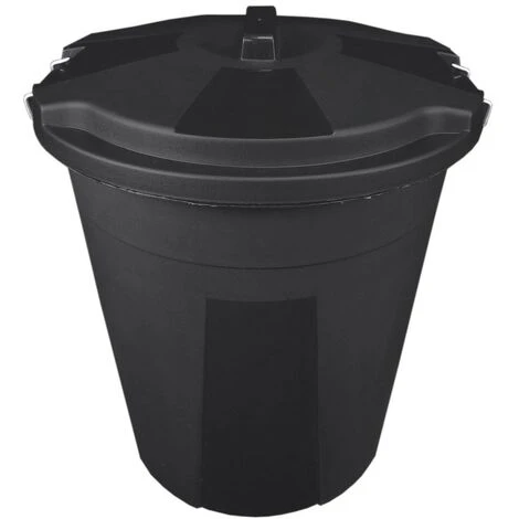 WOLFPACK Poubelle En Plastique Communautaire Avec Couvercle 50 Litres