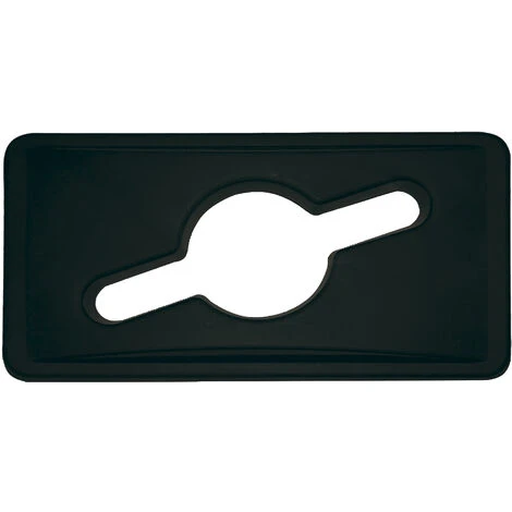 Poubelle Roulante 65Lt Plastique Couvercle Ouvert Noir Denox - Black – Image 4