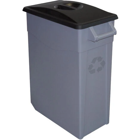 Denox Conteneur Zeus Fermé, 65 L, Noir Polypropylène, Unique - Black