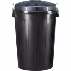Denox 239C95 Poubelle Noir 95 L - Black