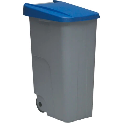 DENOX Pack De Recyclage Conteneur De Recyclage Conteneur De Recyclage 85 Litres Fermés Chacun : 255 Litres Au Total, En 3 Conteneurs, Dans Les Couleurs Bleu – Image 3