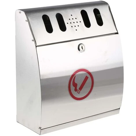 RS PRO Cendrier, Acier Inoxydable, Montage Mural ( Prix Pour 1 )
