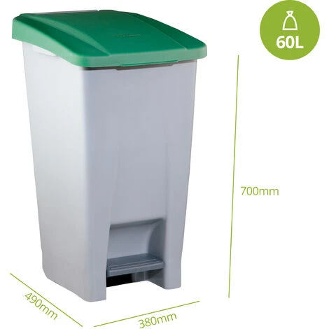 DENOX Pack De Recyclage Pedalbin Selectif 3 X 80 L 3 Couleurs – Image 2