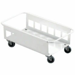 FP Châssis Mobile Avec 4 Roulettes Pivotantes Poubelle De Tri 60 L Blanc DURABLE