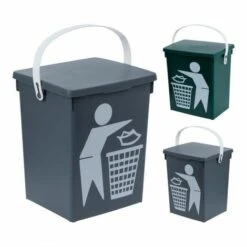 JARDIBRICODECO Pot De Déchets 5 Litres De Couleurs Variées 235x180x165mm