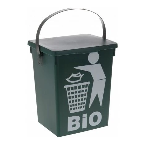 WADIGA Poubelle De Table / Seau à Compost Vert - 5L - Vert