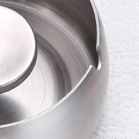 PERLE RARE Cendrier Portable Coupe-vent En Acier Inoxydable Accessoires De Cendrier De Bureau Intérieur Et Extérieur (petit) – Image 4