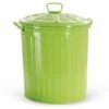 ARGONAUTA Poubelle Avec Couvercle Vert Tendance H 41