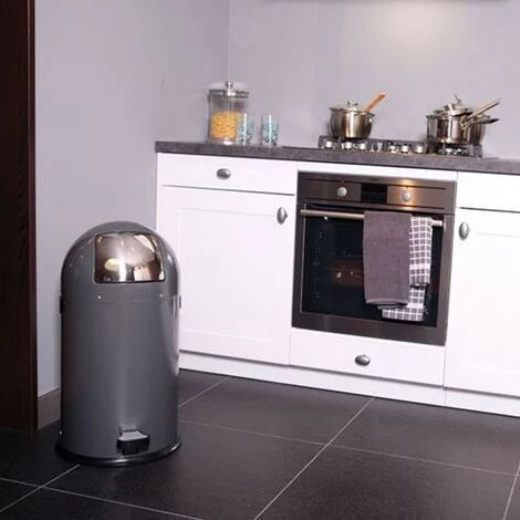 Poubelle à Pédale Kickcan 33 L Gris EKO – Image 2