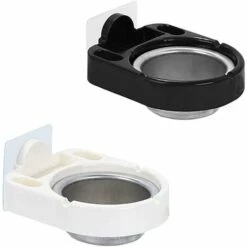 2 Pièces Cendrier Mural Mural En Acier Inoxydable, Cendrier Inox Pour Salle De Bain, Coupe Vent Cigarette Cendrier Fumeurs Cendre Utilisation Intérieure Ou Extérieure, Parfait Pour La Maison GrooFoo