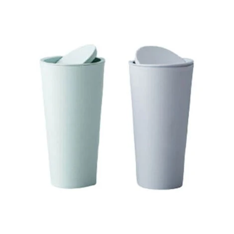 AIDUCHO 2 Pièces Poubelle De Voiture, Poubelle Auto Voiture, Poubelles De Voiture Avec Couvercle, Plastique Portable Étanches Mini Poubelle Pour L'Intérieur Voiture,Bureau, Maison (Vert Et Bleu)