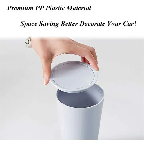 AIDUCHO 2 Pièces Poubelle De Voiture, Poubelle Auto Voiture, Poubelles De Voiture Avec Couvercle, Plastique Portable Étanches Mini Poubelle Pour L'Intérieur Voiture,Bureau, Maison (Vert Et Bleu) – Image 4