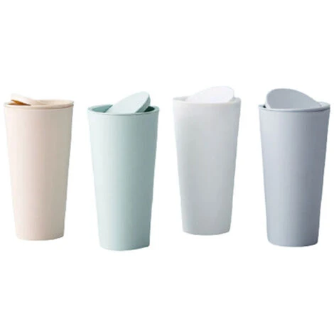 AIDUCHO 2 Pièces Poubelle De Voiture, Poubelle Auto Voiture, Poubelles De Voiture Avec Couvercle, Plastique Portable Étanches Mini Poubelle Pour L'Intérieur Voiture,Bureau, Maison (Blanc) – Image 5