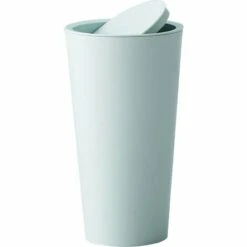 AIDUCHO 2 Pièces Poubelle De Voiture, Poubelle Auto Voiture, Poubelles De Voiture Avec Couvercle, Plastique Portable Étanches Mini Poubelle Pour L'Intérieur Voiture,Bureau, Maison (Vert)