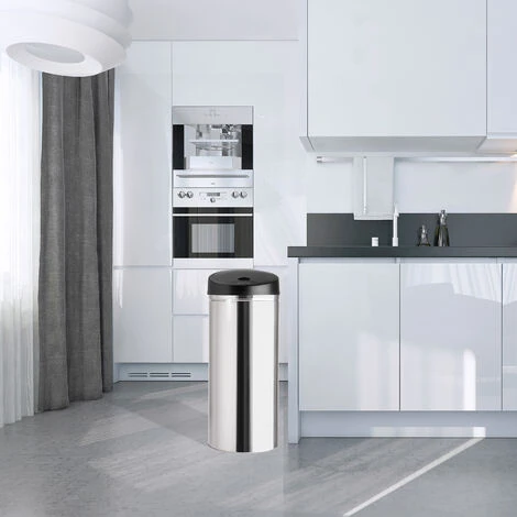 Kesser® Poubelle à Capteur Automatique Corbeille à Papier En ACIER INOXYDABLE – Image 5