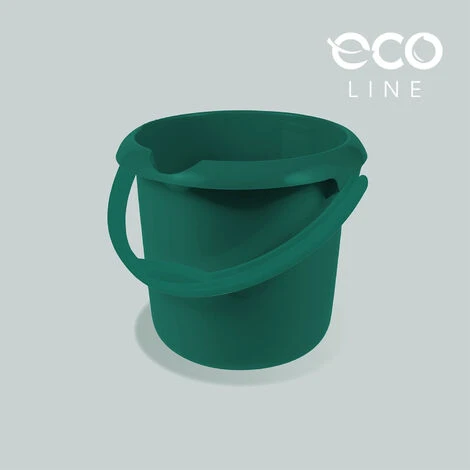 KEEEPER Poubelle Polyvalente ECO (eau Ou Poubelle) Avec échelle De Mesure Intégrée Et Poignée Ergonomique, 5 L, Mika, Vert