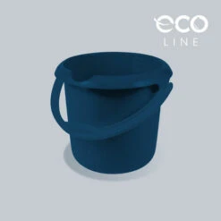 KEEEPER Poubelle Polyvalente ECO (eau Ou Poubelle) Avec échelle De Mesure Intégrée Et Poignée Ergonomique, 5 L, Mika, Bleu