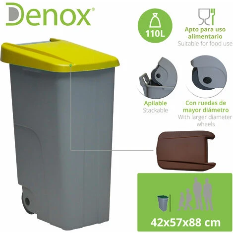 DENOX Pack De Recyclage Reciclo Fermé 4 X 110 L 4 Couleurs – Image 2
