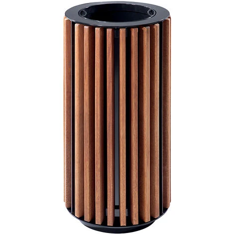 CERTEO Collecteur De Déchets - Habillage En Lattes En Bois - Sapin Verni – Image 4