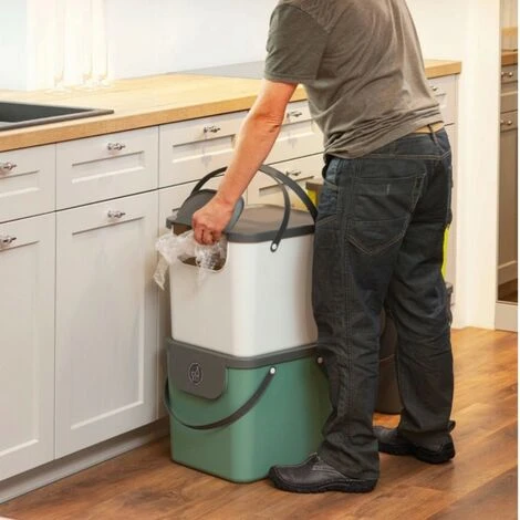 BRICOLINE Corbeille Rotho Albula 40L Gris – Image 5