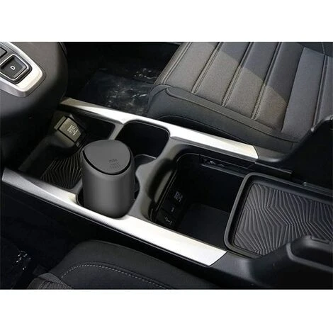 Betterlife Poubelle Avec Couvercle Pour Porte-gobelet De Voiture, Portable Et Lavable, En Silicone Pour La Cuisine Et Le Bureau, Pour La Poussière, Les Déchets, Les Reçus, Les Emballages De Gomme (noir) – Image 3