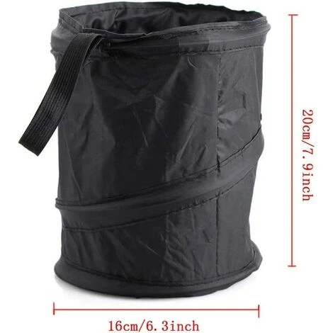 Betterlife 2 PCS Portable Pliable Voiture Poubelle Universel Pliable De Voiture Poubelle Corbeille à Papier Suspendu Boîte De Rangement De Voyage Sac – Image 2