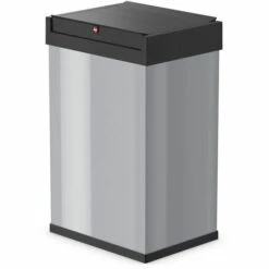 Hailo Poubelle Big-Box Swing Taille L 35 L Argenté 0840-121 - Argent