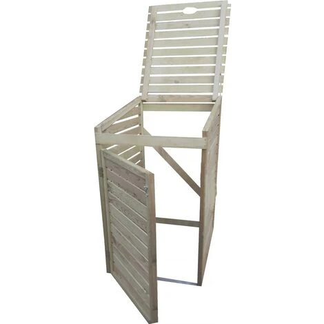 HABITAT ET JARDIN Cache-poubelle Simple - 80 X 90 X 135 Cm - Bois. – Image 3