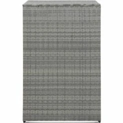INLIFE Abri De Poubelle Simple Anthracite 76x78x120 Cm Résine Tressée