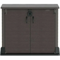 Armoire De Rangement Ou Cache Poubelle Pour 2 Poubelles StoreAway DURAMAX - 850 L - Marron