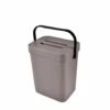 1001KDO POUR LA MAISON Poubelle Compost De Cuisine Accrochable 5L Taupe