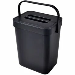 1001KDO POUR LA MAISON Poubelle Compost De Cuisine Accrochable 5L Anthracite