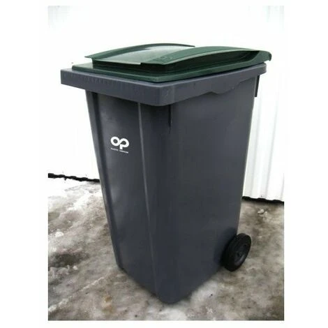 AUTRES Conteneur Poubelle Roulante 240 Litres Gris Et Vert