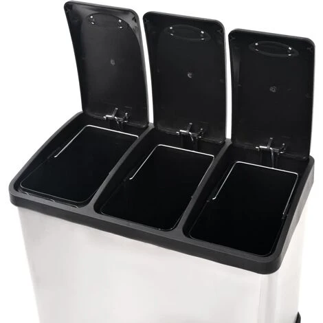 INLIFE Poubelle à Ordures Acier Inoxydable 24 L – Image 5