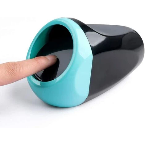 AOUGO 2 Pièces Auto Voiture Poubelle Poubelle Mini Poubelle Poubelle Stockage Des Déchets Pour Voiture Bureau à Domicile Bureau(Jaune, Bleu) – Image 3