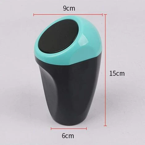 AOUGO 2 Pièces Auto Voiture Poubelle Poubelle Mini Poubelle Poubelle Stockage Des Déchets Pour Voiture Bureau à Domicile Bureau(Jaune, Bleu) – Image 4