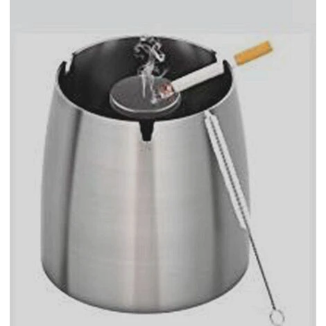 LTS FAFA Cendrier Exterieur Interieur Ashtray Outdoor Incassable Metal, Beau Cendriers En Acier Inox Coupe-vent Avec Couvercle Anti Odeur Pour Jardin Balcon Maison Restaurant – Image 2