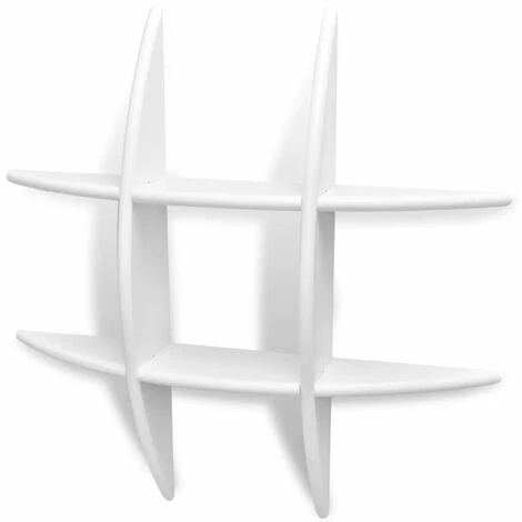 NOVA Étagère Murale Mdf Avec Finition Opaque étagère élégante Dans Différentes Couleurs Étagère Murale MDF Blanc Rangement De Livres/DVD – Image 2