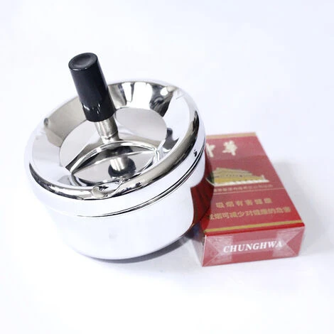 PERLE RARE Cendrier Avec Poussoir/ Grand Cendrier Rotatif/ Taille L – Image 4