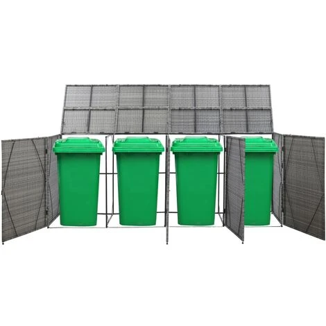 NOVA SPAZZATUA COVEROINE SEUX À POLYRATTAN 305X78X120 CM Diverses Couleurs Couleur : Anthracite – Image 2