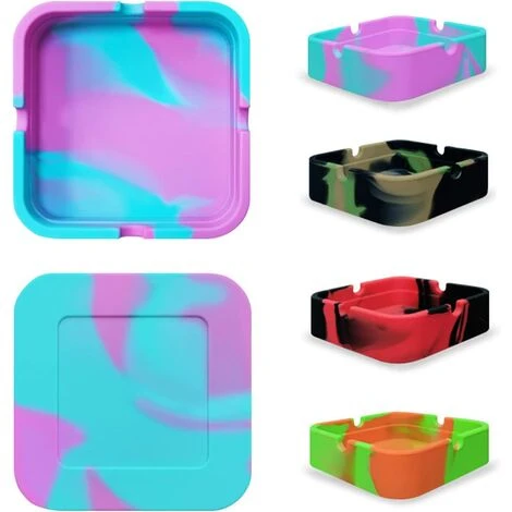 STARLIGHT SL.GT 4PCS Cendrier En Silicone Cigarettes Cendrier Coupe,Cendrier De Table Moderne En Silicone