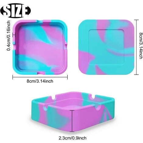STARLIGHT SL.GT 4PCS Cendrier En Silicone Cigarettes Cendrier Coupe,Cendrier De Table Moderne En Silicone – Image 3