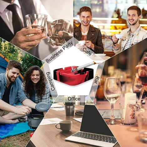 STARLIGHT SL.GT 4PCS Cendrier En Silicone Cigarettes Cendrier Coupe,Cendrier De Table Moderne En Silicone – Image 4