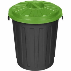 KEEEPER Maxi-bin Avec Couvercle Avec Fermeture Filetée, Ø36x42 Vert, 23L, Collection De Tapis