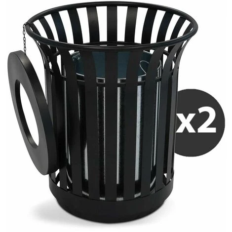 MOB EVENT PRO 2 Poubelles D'extérieur 31 L En Acier