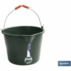 COFAN Seau De Jardinage Avec Bec Verseur | Capacité De 20 Litres | Avec Poignée En Acier Inoxydable
